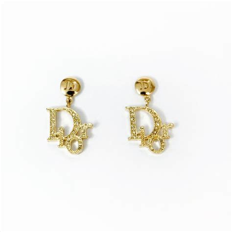 gem dior earrings|christian dior gold earrings.